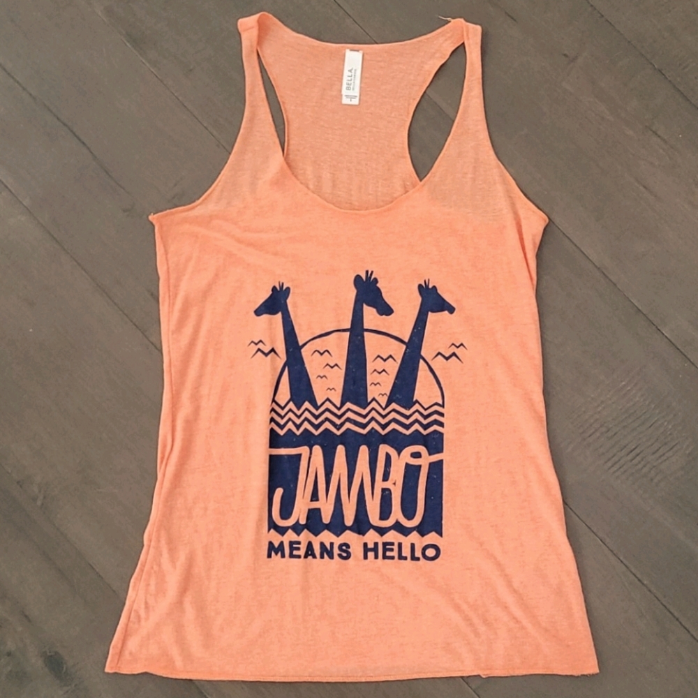 NWOT Disney Animal Kingdom Orange Jambo Tank Small